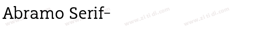 Abramo Serif字体转换